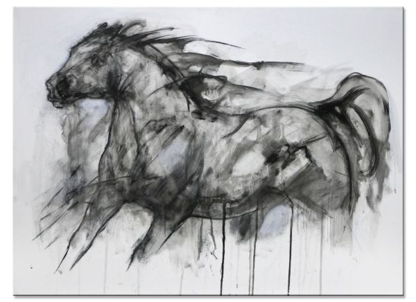Horse painting modern