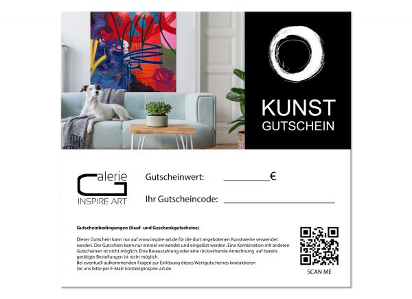 Kunst Galerie Kunstgutschein 200,00 Euro