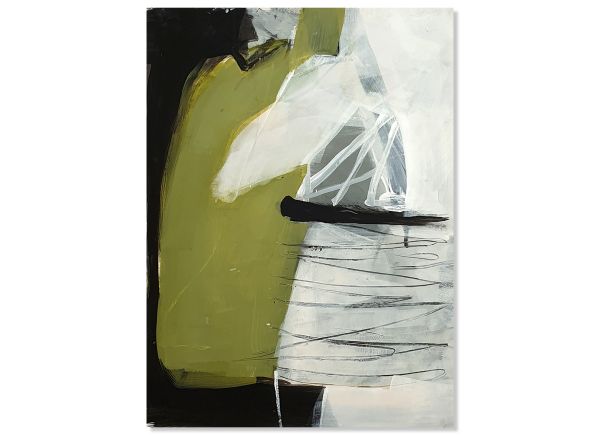 Sylvia Galos Bauchgefühl abstraktes Gemälde modern